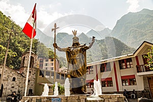 Statue of Pachacuti - Aguas Calientes - Peru