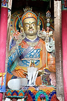 Statue of Padmasambhava at Hemis Monastery, Leh-Ladakh, India