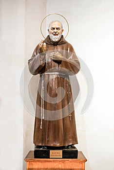 Statue of Padre Pio or Saint Pio of Pietrelcina photo