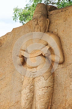 Statue of Parakramabahu I the great - Polonnaruwa - Sri Lanka