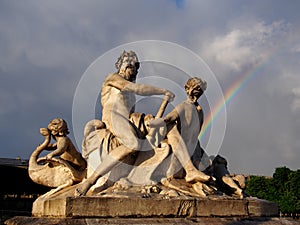 Statue in Paris Tuileries garden photo