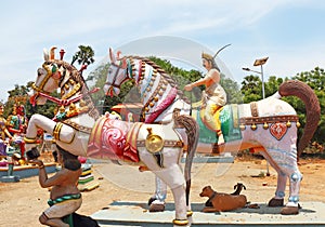 Statue park auroville tamil nadu india