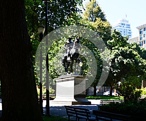 Statue in Park in Downtown Portland Oregon