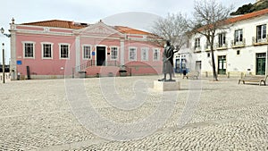 Statue of Pedro Nunes, in the old town Square named after him, Alcacer do Sal, Portugal