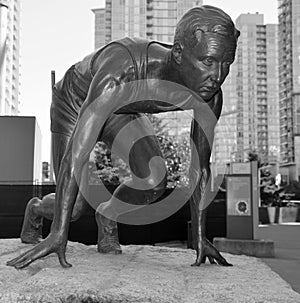 Statue of Percy Williams, Olympic runner,