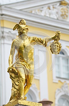 Statue of Perseus with the gorgon Medusa's head