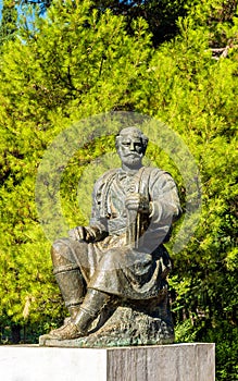 Statue of Petar II Petrovic-Njegos in Podgorica