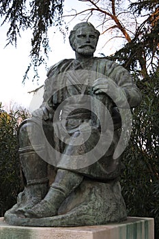 Statue of Petar II Petrovic-Njegos in Villa Borghese, Rome