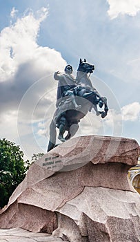 Statue of Peter the Great, Bronze Horseman, St Petersburg, Russia