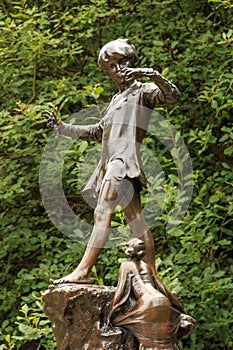 The statue of Peter Pan