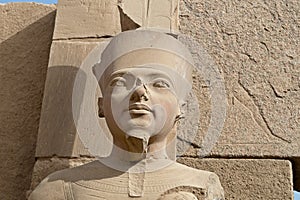 Statue of pharaoh in Karnak temple