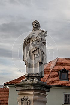 Statue of Philip Benizi de Damiani at Charles Bridge - Prague, Czech Republic