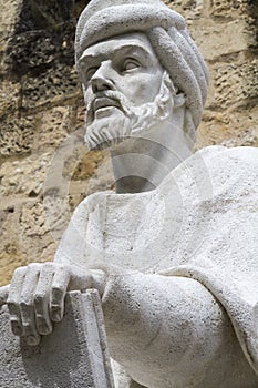 Statue of the philosopher Averroes in Cordoba