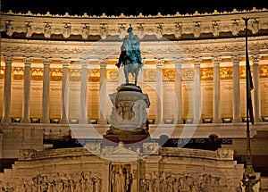 Statue on Piazza Venezia Rome