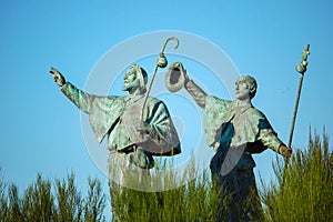 Statue of Pilgrims - Santiago de Compostela photo