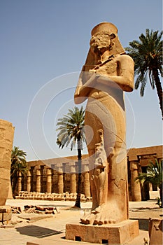 Statue of Pinedjem, Karnak temple, Luxor, Egypt