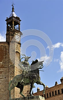 Statue of Pizarro (Trujillo, Extremadura, S photo