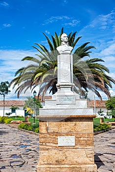 Statue in Plaza in Villa de Leyva