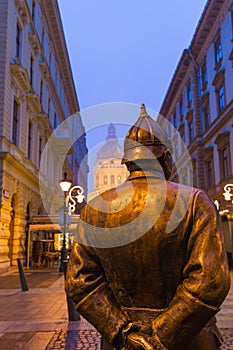 Statue of Policeman in Budapest Hungary