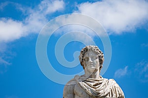 The statue of Polluce that adorns the Piazza del Campidoglio in Rome, Senatorial Palace photo