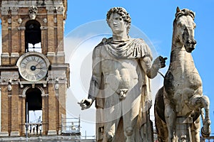 Statue of Pollux in Rome, Italy photo