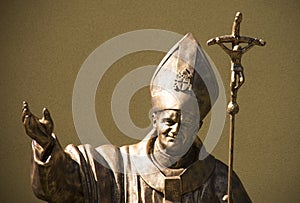 Statue of pope John Paul II