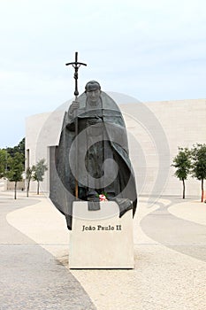 Statue of Pope John Paul II in Fatima, Portugal