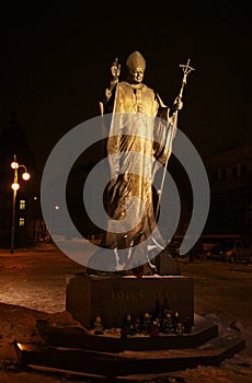 Statue of Pope John Paul II in Katowice