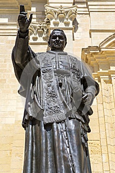 Statue of Pope Pius IX in Gozo