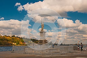 Statue of Poseidon. Neptune in Havana, Cuba
