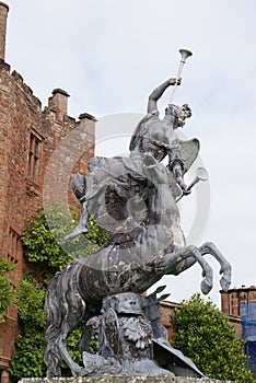 Statue in Powis Castle, England