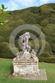 Statue in Powis Castle Garden, England