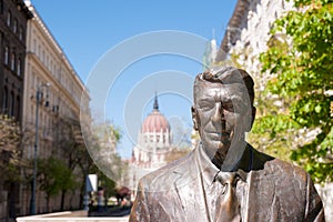 Statue of president Ronald Reagan