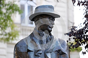 Statue of the Prime Minister Imre Nagy in Budapest