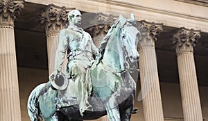 A Statue of Prince Albert Outside St. George's Hall