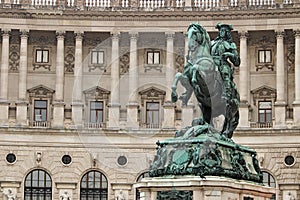 Statue of Prince Eugen Hofburg Palace Heldenplatz Vienna