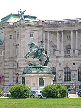 The statue of Prince Eugene of Savoy