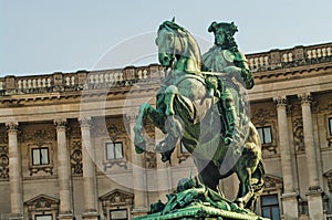 Statue of Prince Eugene of Savoy in Vienna, Austria