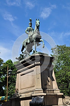 The statue of Prince Komatsu-no-miya Akihito