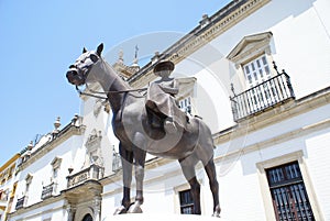 Statue of Princess Maria Mercedes of Bourbon in Seville, Spain