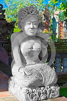 Statue in Pura Taman Ayun - hindu temple near Mengwi, Bali, Indonesia