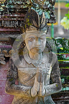 Statue in Pura Taman Ayun - hindu temple near Mengwi, Bali, Indonesia