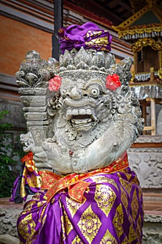 Statue in Puri Saren Palace, Ubud, Bali, Indonesia