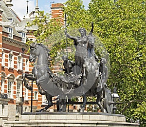 Statue of Queen Boudica, London, England