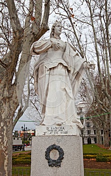 Statue of Queen Sancha (circa1753). Madrid, Spain. photo