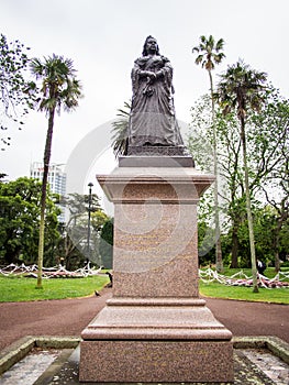 Statue of Queen Victoria at Albert Park, Auckland, New Zealand
