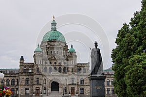 Statue of Queen Victoria, British Columbia Parliament Building, Canada