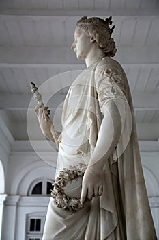 Statue of Queen Victoria, Indian Museum in Kolkata, India
