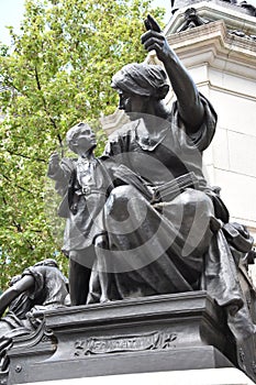 The statue in question is of William Ewart Gladstone 1809 - 1898 in London