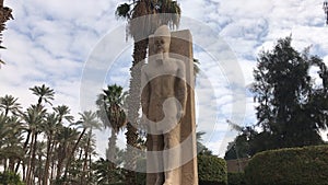 Statue of Rameses II in the open-air museum of Memphis, Egypt